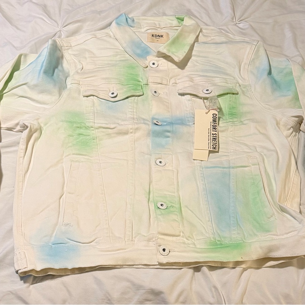 KDNK Men's Multicolor Denim Jacket